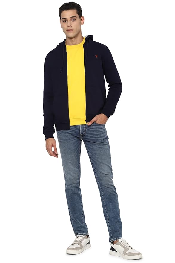 Allen Solly Men's Cotton Hooded Neck Sweatshirt