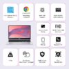Acer Chromebook CB315-4H Intel Celeron N4500 (Chrome OS/8 GB RAM/128 GB/WiFi 6) 39.6 cm (15.6") Full HD, Silver, 1.6 KG, 3 Months Google One AI Premium Plan with Gemini Advanced & 2TB Cloud Storage