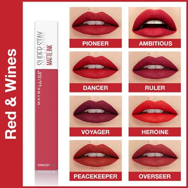 616DgL5w31L._SX679_ Maybelline New York Liquid Matte Lipstick, Long Lasting, 16hr Wear, Superstay Matte Ink, Founder, 5ml