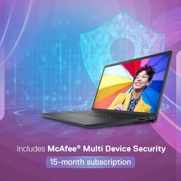 Dell Inspiron 3535, AMD Ryzen 3 7320U Processor, (8GB RAM/512GB SSD/Window 11/MS Office' 21/15.6"(39.62 cm) FHD Display/15 Month McAfee/Carbon Black/1.67kg Thin & Light Laptop