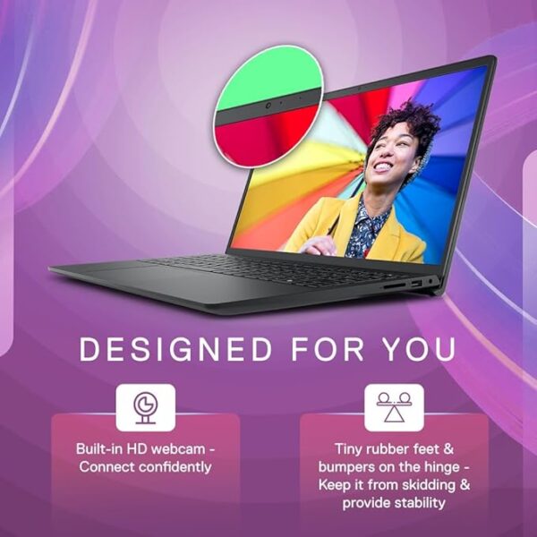 Dell Inspiron 3535, AMD Ryzen 3 7320U Processor, (8GB RAM/512GB SSD/Window 11/MS Office' 21/15.6"(39.62 cm) FHD Display/15 Month McAfee/Carbon Black/1.67kg Thin & Light Laptop