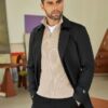 DENIMHOLIC Men High Neck Zipper Full Sleeve Cotton Knitted Winter Sweater