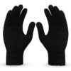 Boldfit Hand Gloves for Men & Women Winter Gloves for Men for Woolen Knitted Winter Gloves for Women Thermal Hand Gloves for Winter Warm Gloves for Women Winter Wear Unisex Hand Gloves - Black 1Pair