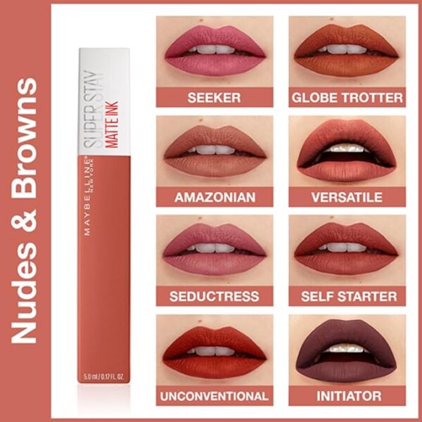 61lTgr9i0DL._SX679_ Maybelline New York Liquid Matte Lipstick, Long Lasting, 16hr Wear, Superstay Matte Ink, Founder, 5ml