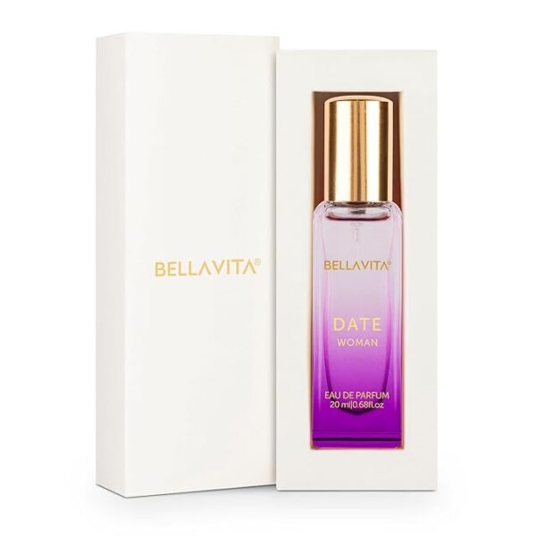 Bella Vita Luxury Date Woman Eau De Parfum Perfume with Pink Pepper, Jasmine & Vanilla|Premium, Long Lasting Floral & Fruity Fragrance for Women, 20ML