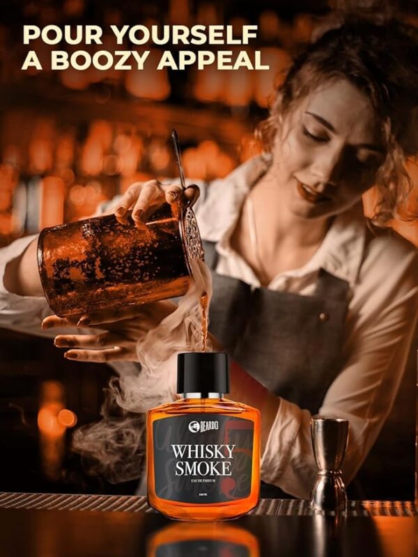 Beardo Whisky Smoke Perfume for Men, 100ml | Spicy, Woody - Oudh Scent Eau De Parfum | Long Lasting Mens Perfume | Best Date Night Fragrance Body Spray | Gift For Brother | Gift For Friends