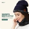 Boldfit Winter Cap set, Woolen Cap, Beanie Cap, Winter Gloves, Mufflers and Neck Warmer Winter Clothes for Women and Men