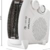Amazon Brand - Solimo 2000/1000 Watts Room Heater with Adjustable Thermostat (ISI certified, White colour, Ideal for small to medium room/area)