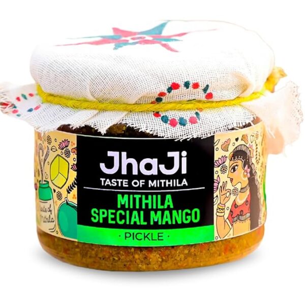 61JTX3ApvDL._SX679_ Jhaji Store's Mithila Special Mango Pickle | Bihari Style Aam Ka Achaar | Tangy and Spicy | Masaledaar & Khatta | 1-Inch Mango Pieces | Sun-Dried. No Artificial Preservatives & Colors | Bihari-Style Homemade Pickle, 250gm