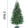 TIED RIBBONS Christmas Tree 3 Feet with 56 Decoration Ornaments Hanging Props for Table Office Artificial Xmas Tree Decor - Christmas Decorations Items for Home