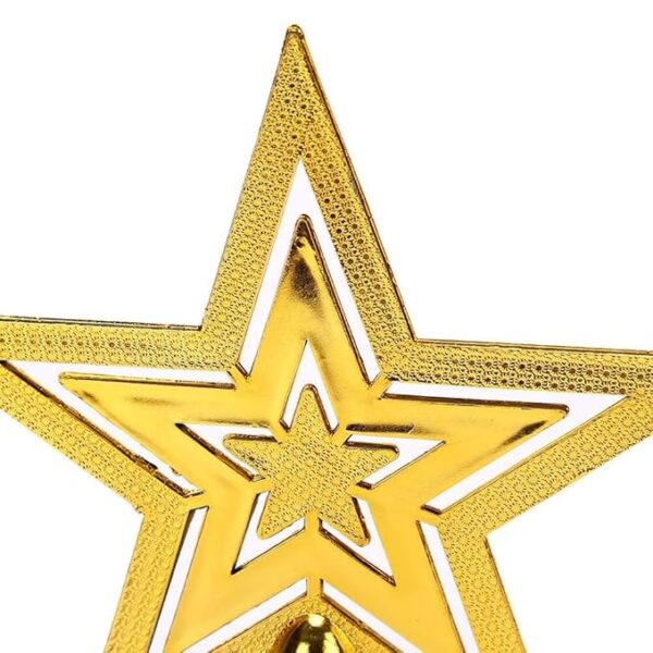 TIED RIBBONS Christmas Tree Topper Star Golden for Tree Decorations - Xmas Tree Decoration - Christmas Decorations Items for Home