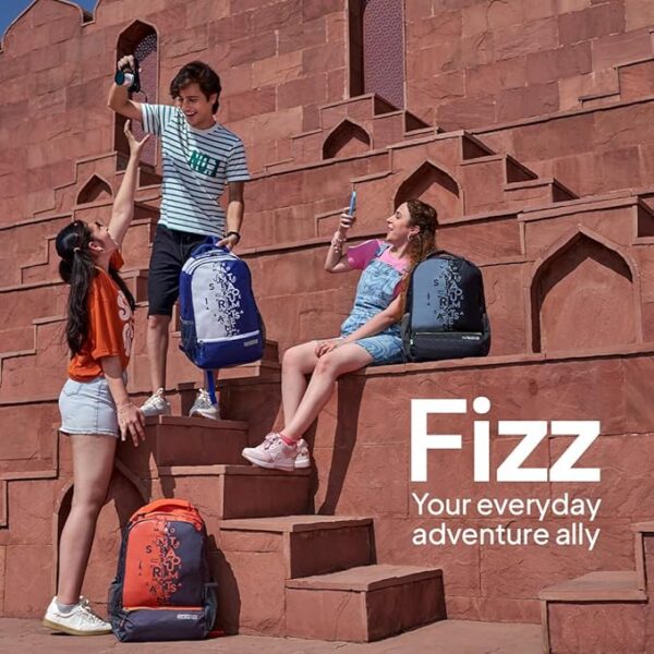 American Tourister Fizz Backpack School bag for travel with Organizer Bottle compartment water resistant backpack for Men, Women, Boys Laptop Backpack for College Gift for Men & Women